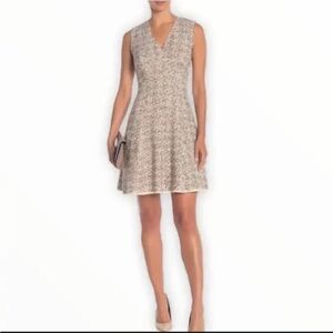 Rebecca Taylor Women's Tweed Vneck Sleeveless Aline Mini Dress. Size 8